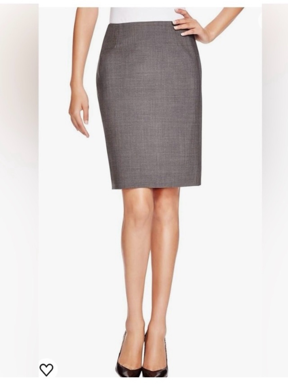 Elie Tahari Gray Wool Blend Pencil Skirt Size 4